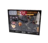 Mon Atelier Sushis, Makis, Gyozas Et Onigiris - Coffret Avec 1 Plateau, 2 Bols, 1 Livre De Recettes, 1 Couteau Santoku, 2 Paires De Baguette, 1 Natte En Bambou, 2 Supports De Baguettes, 2...