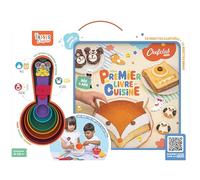 Coffret Mon premier livre de cuisine | 25 recettes avec des ingrédients de base + 15 bonus - Initier les enfans à la cuisines - Recettes en pas-à-pas - Cadeau 4 ans