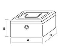 Coffret monnaie à clé SUPER numéro 4 de dimension 105X290X215mm - JOMA - 1305