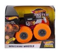 Coffret monster jam géant Wrecking Wheels Bone Shaker 13 x 9 cm (lxh) - voiture noir et Orange - Hot wheels - Nouveauté