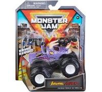 Coffret Monster Jam Jurassic Attack - Voiture Violet - Set Véhicule Miniature Métal + 1 Carte Offerte - Nouveauté - Collector