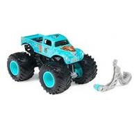 Coffret monster jam whiplash - voiture bleu - véhicule miniature métal - nouveauté - collector Bleu