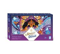 Coffret Mosaïques en Mousse - Thème Sorcières et Sorciers - Magic School - 3 Tableaux - Kit Loisir Créatif Enfant - Dès 7 ans