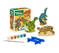 mako moulages Monde des Dinosaures-3 moules, 39097, Green, Gray, Brown