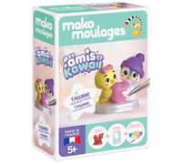 Mako Moulages - Kit créatif Mes Copains Kawaii - Duo à peindre dès 5 ans - Fabriqué en France