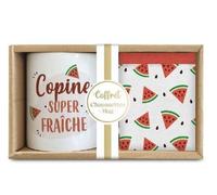 Coffret MUG CERAMIQUE Chaussettes Copine, super Fraiche