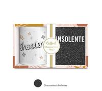 Coffret Mug Chaussettes paillettes 'Insolente'