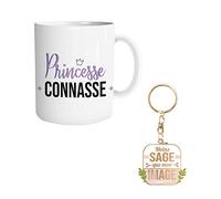 Coffret Mug et porte clés - Princesse Connasse
