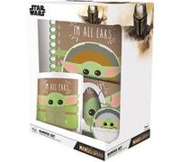 COFFRET MUG PORTE CLE SOUS VERRE CARNET A5 MANDALORIAN G