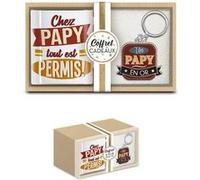 coffret mug porte-clés papy en or - sud trading cd7006b_09 Blanc G