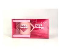 Coffret Mug Pour Super Maman - Avec 1 Mug Et 1 Livre De Messages