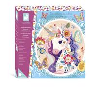 Janod – Coffret créatif Licorne – 13 activités : mosaïques, stickers, papier doré – Dès 6 ans
