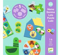 Coffret Multi Jeux Djeco À La Ferme 5 Jeux