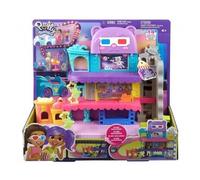 Coffret multiplexe Cinema pour Polly Pocket - avec Mini poupees, Voiture, Accessoires - Univers polyville - Set de Jeu Fille + Carte Tigre