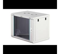 Coffret mural réseau Digitus Dynamic-N 600x450mm 19" non monté porte verre rails profilés avant/arrière acier RAL7035