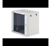 Coffret mural réseau Digitus Dynamic-N 600x450mm 19" rails profilés avant/arrière porte verre acier RAL7035