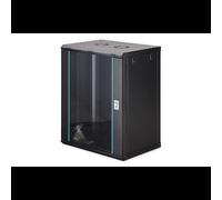 Coffret mural réseau Digitus Dynamic-N 600x450mm 19" rails profilés réglables porte vitrée verrouillable non monté
