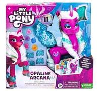 Coffret my little pony - poney violet opaline arcana 16 cm ailes magiques + 10 accessoires - set petit poney + carte Violet