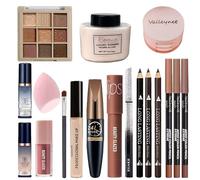 Coffret mystère de maquillage beauté 18 pièces, coffret de maquillage professionnel tout-en-un pour le visage, les lèvres, les yeux, coffret de maquillage surprise pour les fêtes et les anniversaires