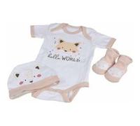 Coffret Naissance 3 Pièces "Renard" 0 à 1 Mois Beige Beige G