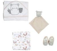Coffret Naissance 4 Pièces "Hippo" 0-3 Mois Naturel G