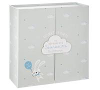 Atmosphera – Coffret cadeau de naissance Royaume des Souvenirs 22x22 cm Gris