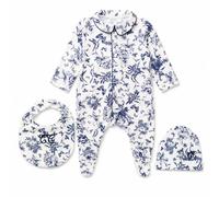 Coffret naissance bébé imprimé Toile de Jouy 9 mois