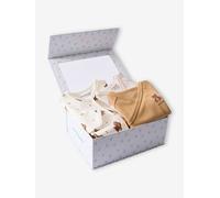 Coffret naissance pyjama bébé + 2 bodies oursons écru 24M(86CM)