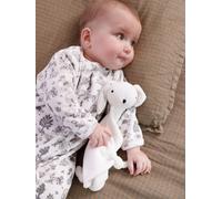 Coffret naissance pyjama bébé et doudou en velours écru 6M(67CM)