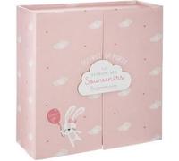 Coffret Naissance - Souvenir - Porte Nuage Rose - Rangement - Dimensions 21,5x22,3x9,2 cm - Mixte