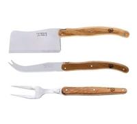 Laguiole jean dubost 97146 coffret bois naturel 3 pièces fromage G