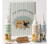 Coffret Nettoyant Naturel Yeux, Oreilles & Hygiène Buccale Chien et Chat - Routine Quotidienne - Formules Naturelles & Douces - Haleine Fraîche, Yeux Propres, Oreilles Saines - Fabriqué en Europe