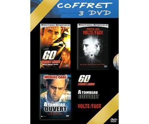 Coffret Nicolas Cage 3 DVD : 60 secondes chrono / Volte Face / A tombeau ouvert