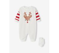Coffret Noël dors-bien renne + chaussettes bébé écru 6M(67CM)