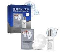 Coffret Nourishing Skin Deep Collagen Boost | Duo de soins luxueux | Sérum hydratant + Masque raffermissant | 30 ml + 1 masque