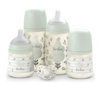 Suavinex - Coffret naissance Birdies 5 pièces (2x270ml, 2x150ml, tétine 0-6 mois) Vert