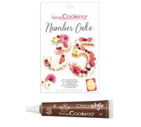Coffret Number cake + 1 Stylo chocolat Scrapcooking