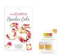 Coffret Number cake + paillettes dorées Scrapcooking