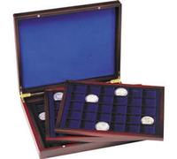 Coffret Numismatique Volterra Trio De Luxe, Avec De Chacune 30compart.Carrés Jusqu'à 39mmø