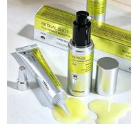 Coffret Original Retinal Celimax : Soin Hydratant Raffermissant et Booster de Tonicité, Crème Visage et Sérum Contour des Yeux Réparateur Anti-Cernes 10PCS Eye Cream 15g