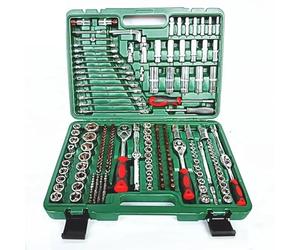 Coffret outil polyvalent 216 Pièces Manchon De Réparation Automobile Boîte À Outils Injecteur Démonter Outils Maison Trousse À Outils Avec Outils À Main Outil À Cliquet Et Étui