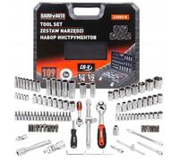 Coffret outillage Rockforce Jeu d'outils 1/2 et 1/4 109 pièces (6 pans) (4-22 mm)