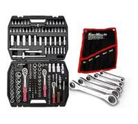 Coffret Outils Kraft Muller CRV171 pièces Douilles, Cliquets, clés plates cliquet, pour amateurs et PRO, en Chrome vanadium