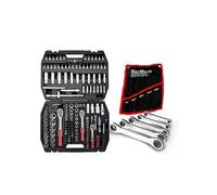 Coffret Outils Kraft Muller CRV171 pièces Douilles, Cliquets, clés plates cliquet, pour amateurs et PRO, en Chrome vanadium