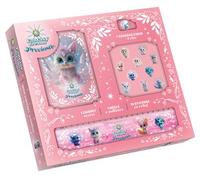 Coffret papeterie scintillant (carnet secret + règle à paillettes) (Preciosa) - Collectif - Fleurus - Coffret - Carnet (de voyage, intime, de notes)