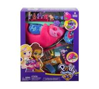Coffret Paresseux pour Polly Pocket + 2 Figurines + 12 Accessoires - Set Jouet Fille Mini Monde + Carte Offerte - Mini Poupee