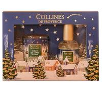 Coffret Parfum d'Intérieur + Bougie Parfumée Forêt de Sapin Collines de Provence