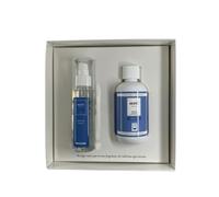 Coffret parfum lessive 200 ml + spray tissus 125 ml Muha - parfum intense et durable pour linge et tissus - Kit complet pour parfum maison et vêtements - Idée cadeau élégante (frais pur)