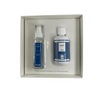 Coffret parfum lessive 200 ml + spray tissus 125 ml Muha - parfum intense et durable pour linge et tissus - Kit complet pour parfum maison et vêtements - Idée cadeau élégante (Diamond)