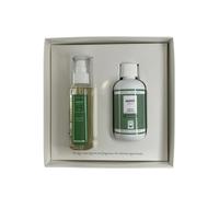 Coffret parfum lessive 200 ml + spray tissus 125 ml Muha - parfum intense et durable pour linge et tissus - Kit complet pour parfum maison et vêtements - Idée cadeau élégante (Aria Di Capri)